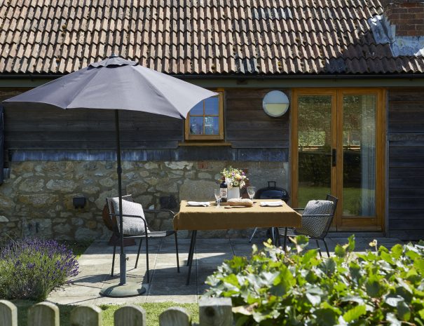 Outside dining area